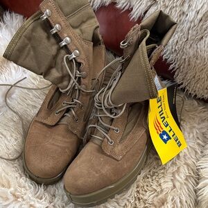 Belleville Men's Brown Tactical Suede Combat Boots